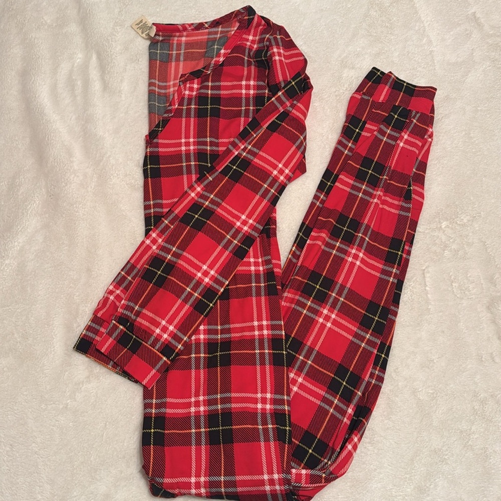💜 ShoSho Buffalo Plaid One Piece Outfit